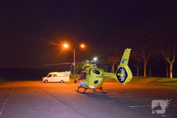 Nachtelijke inzet van traumahelikopter