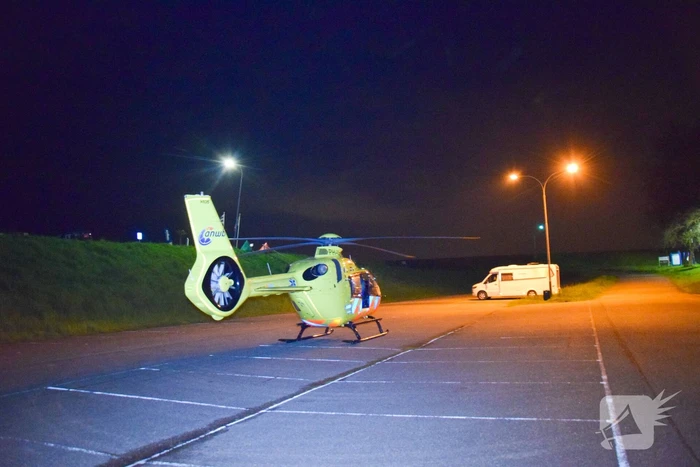 Nachtelijke inzet van traumahelikopter
