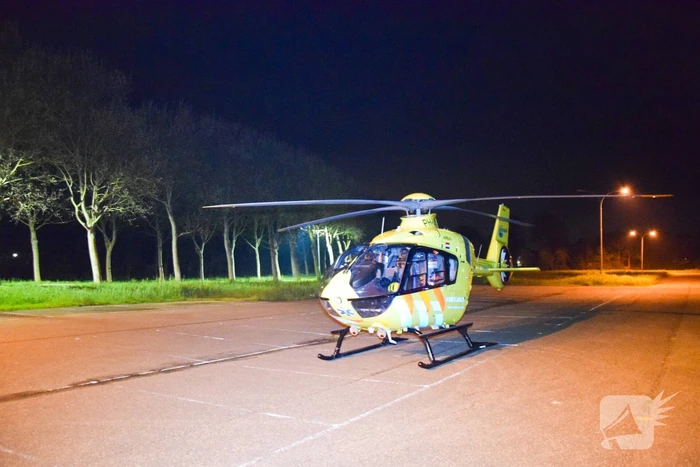Nachtelijke inzet van traumahelikopter