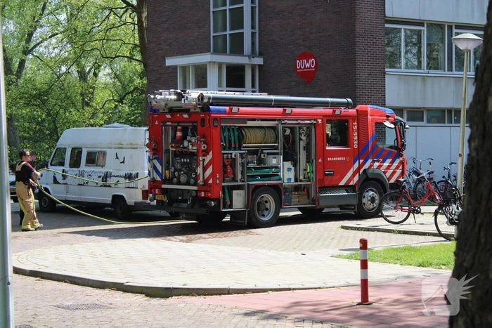 Brand in flat snel onder controle