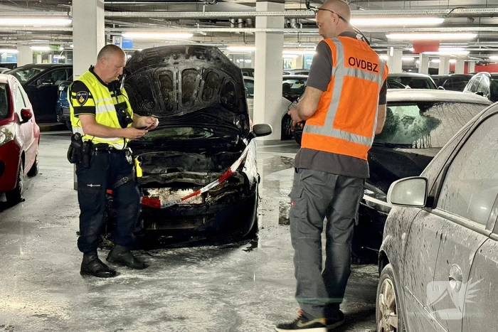 Grote brand in Q-Park parkeergarage