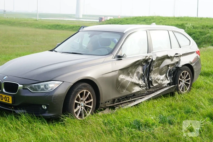 Gezin komt met schrik vrij na ongeval met vrachtauto