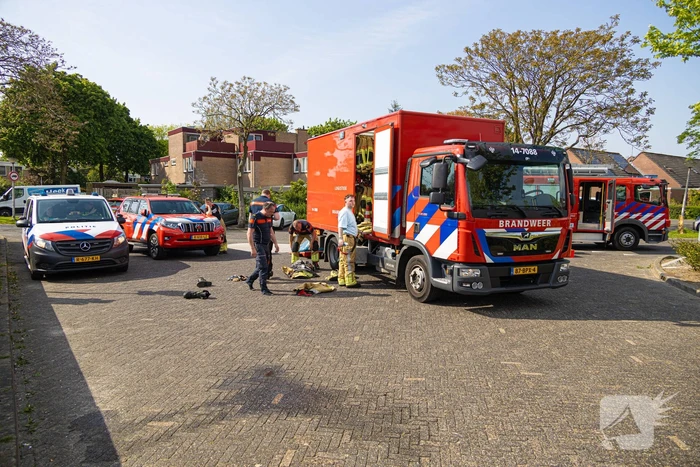 Gebroken slang bij Boni supermarkt zorgt voor brandweer inzet