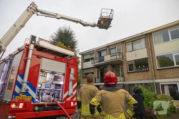Brandweer ingezet na blikseminslag