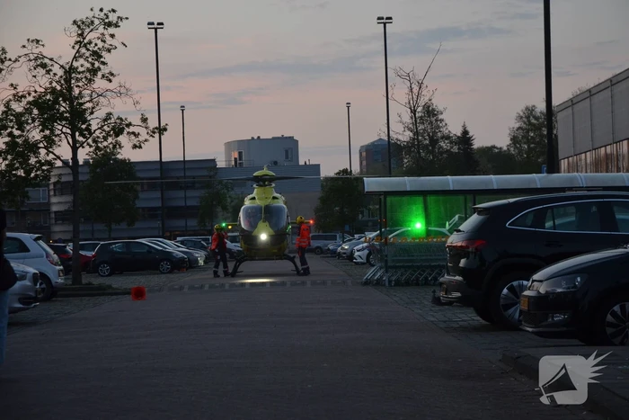 Traumateam landt voor noodsituatie