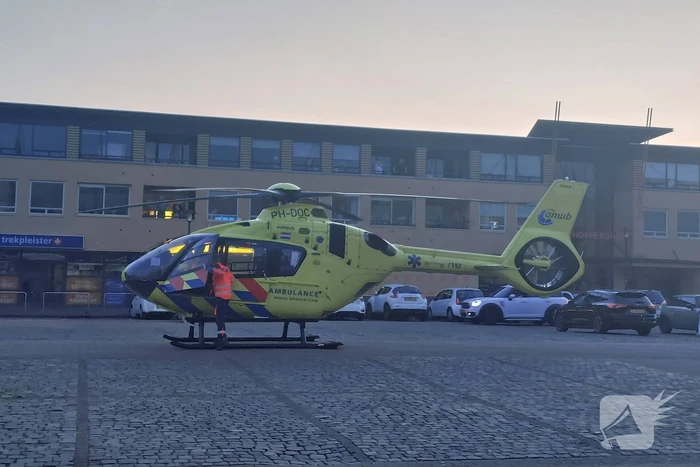 Traumateam landt voor noodsituatie