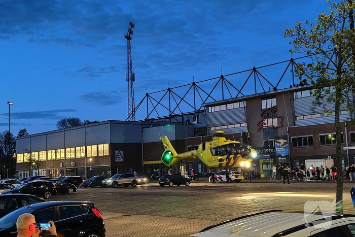 Traumateam landt voor noodsituatie