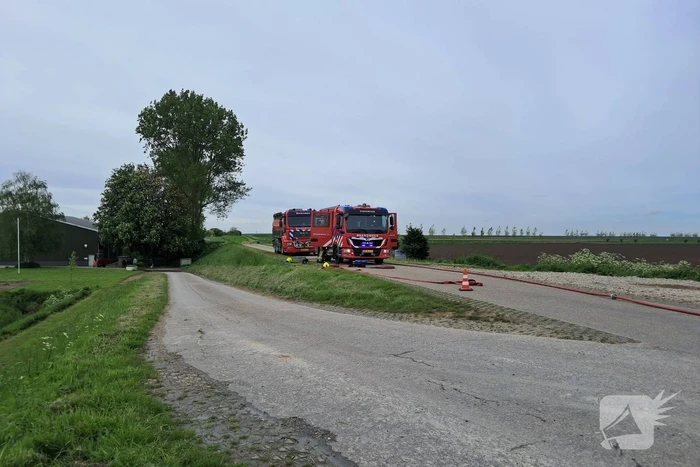 Auto gaat in vlammen op