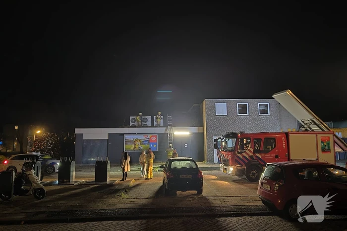 Flinke rookontwikkeling bij brand in container