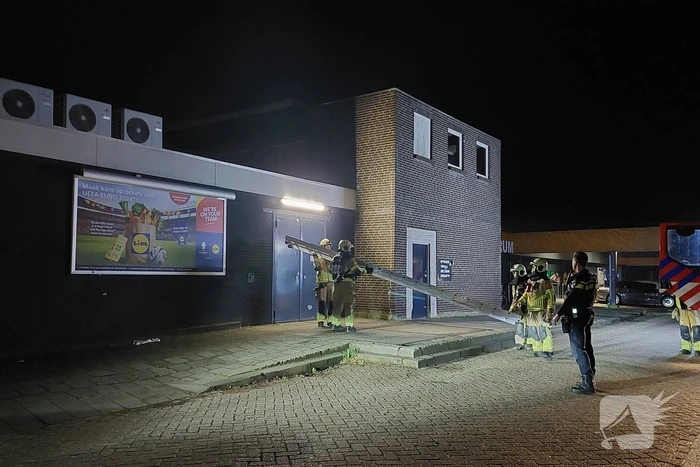 Flinke rookontwikkeling bij brand in container