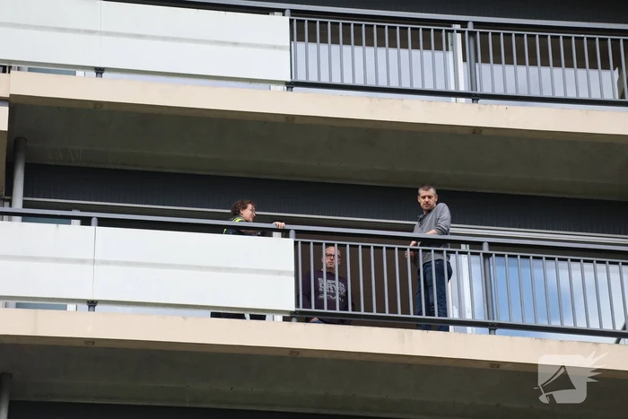 Brand in woning op zesde etage