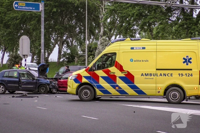 Gewonde bij ongeval op kruising