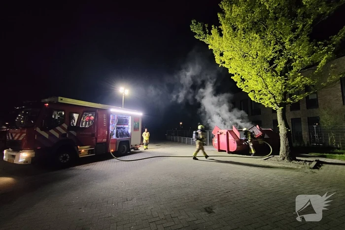 Wederom container in brand