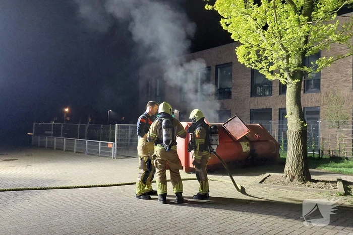 Wederom container in brand