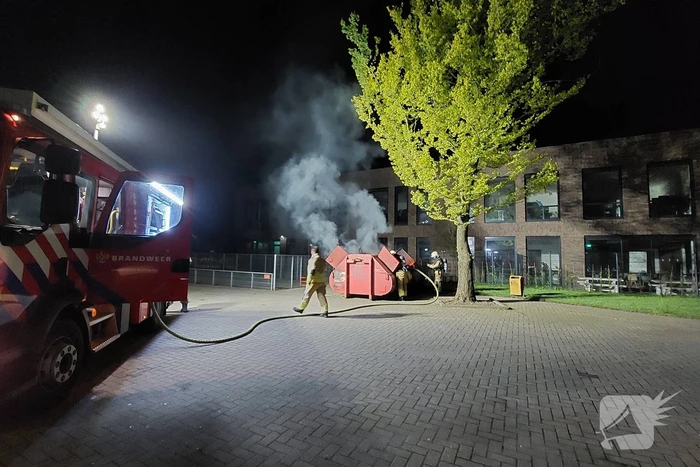 Wederom container in brand