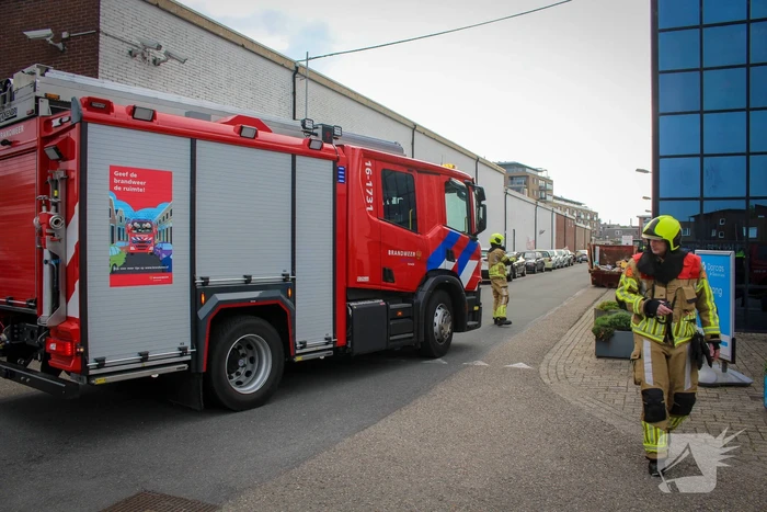 Gasleiding geraakt bij graafwerkzaamheden op industrieterrein