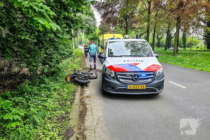 Motorrijder gewond na eenzijdig ongeval