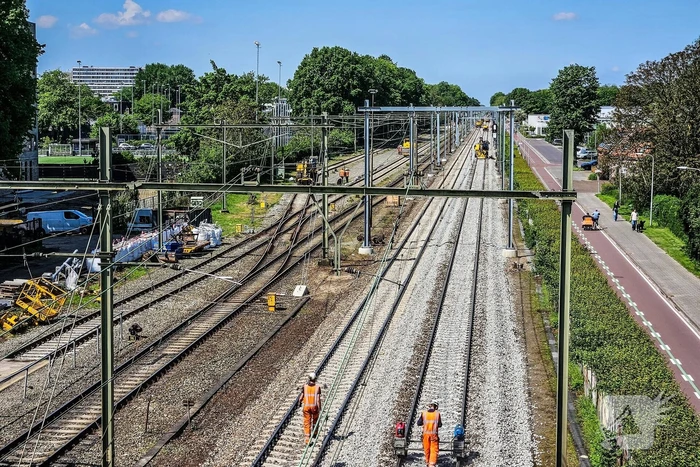 Werkzaamheden aan spoor in volle gang