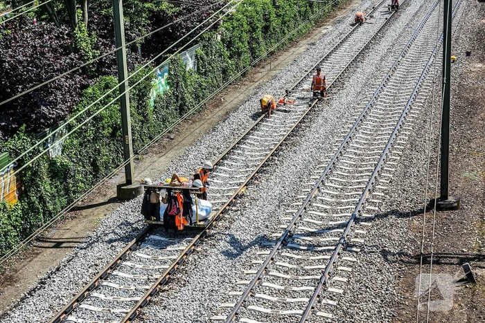 Werkzaamheden aan spoor in volle gang