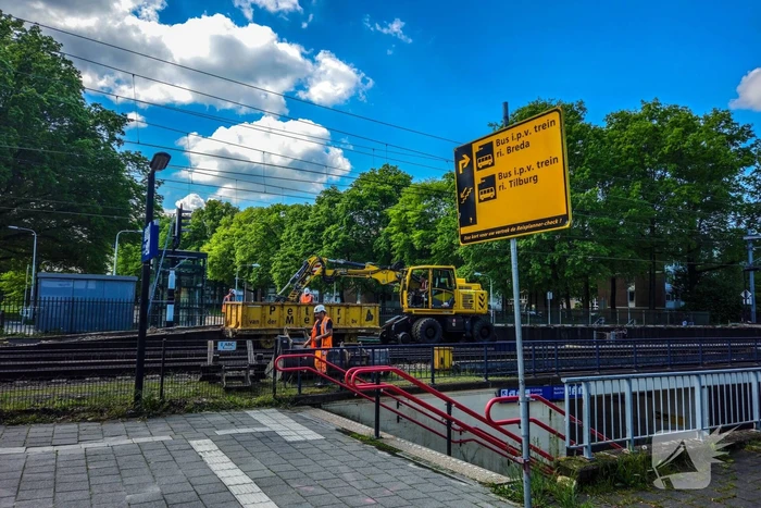 Werkzaamheden aan spoor in volle gang