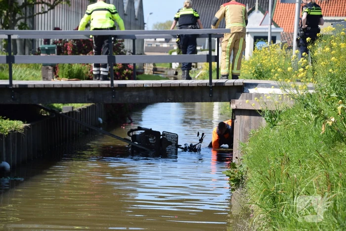 Hulpdiensten groots ingezet voor fiets te water