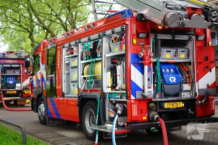 Grote brand in winkelpand
