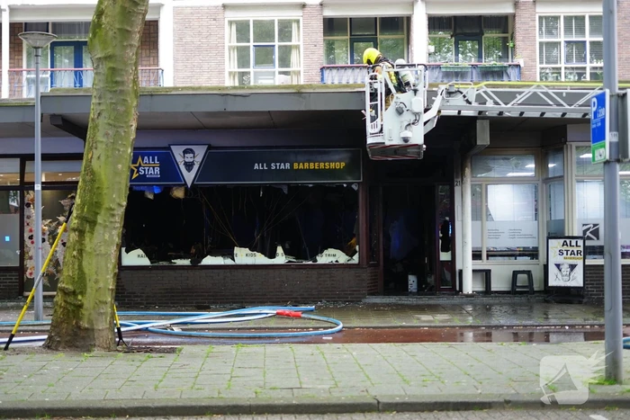 Grote brand in winkelpand