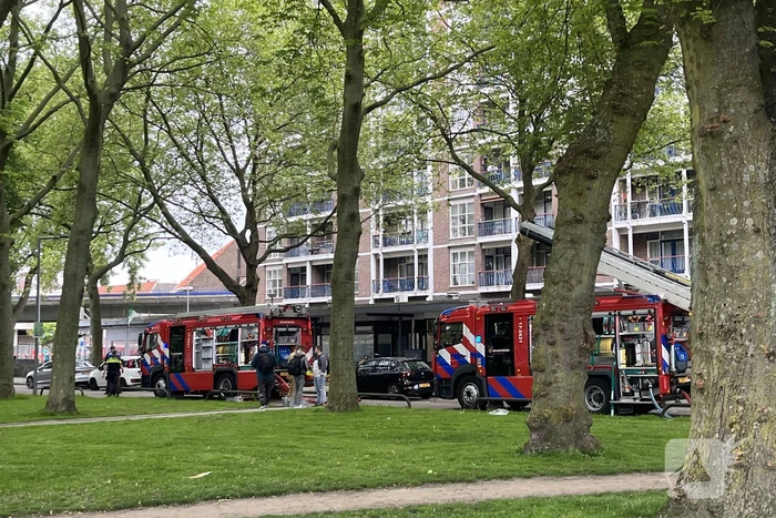 Grote brand in winkelpand