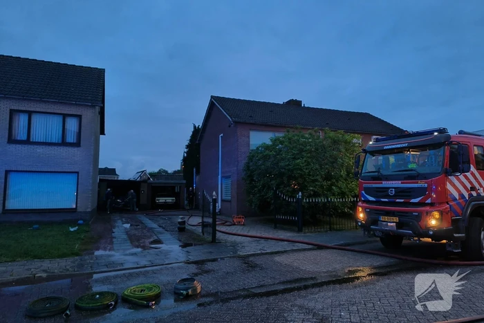 Grote brand in schuur