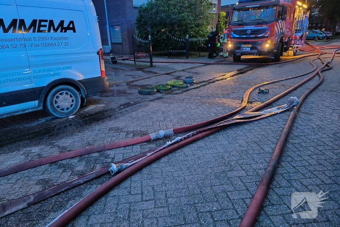 Grote brand in schuur