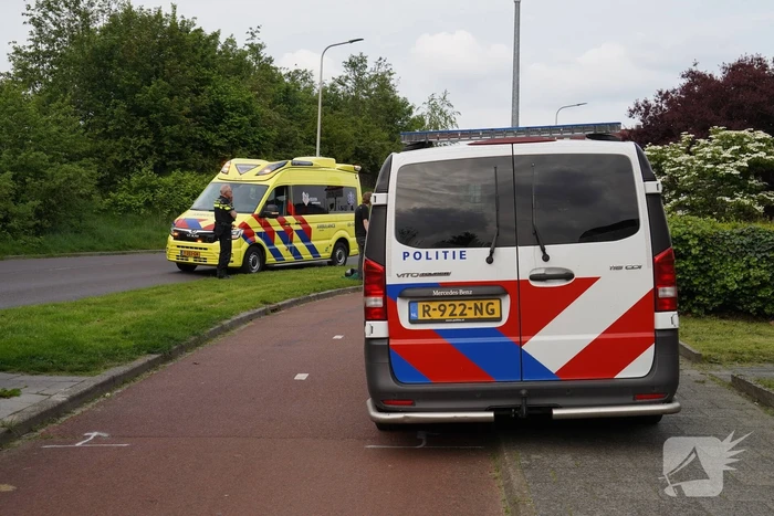 Scooter in botsing met fietser