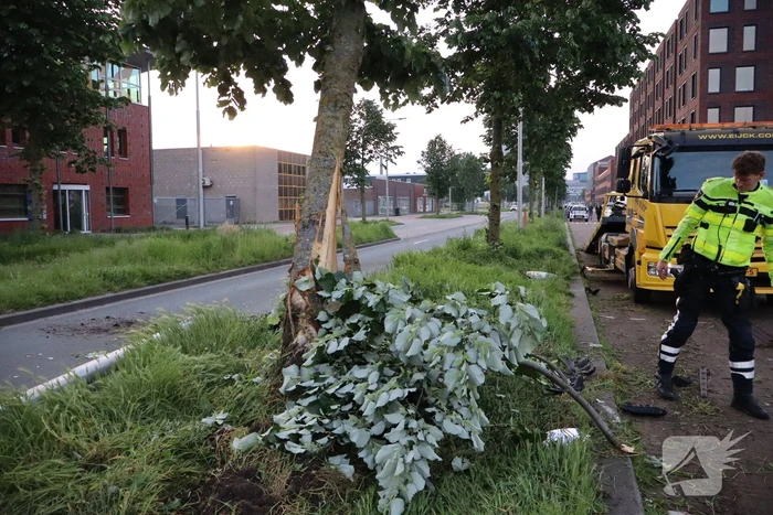 Grote ravage nadat auto crasht