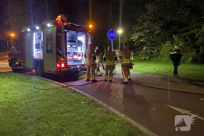 Scooter volledig uitgebrand