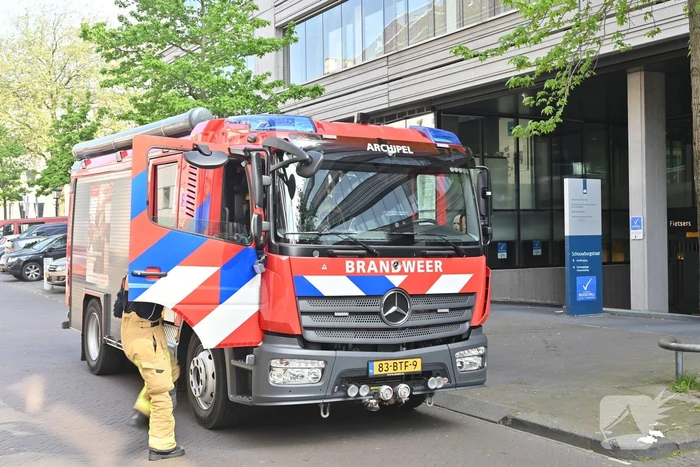 Brand in pand van ministerie van Financiën