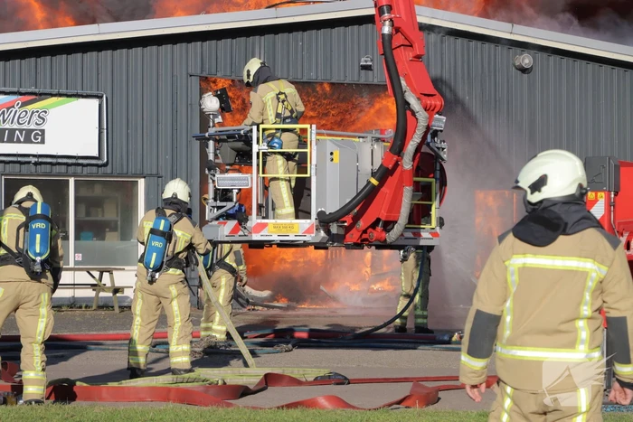 Grote brand in fietsenwinkel