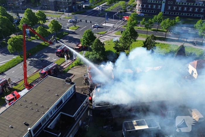 Grote brand in fietsenwinkel