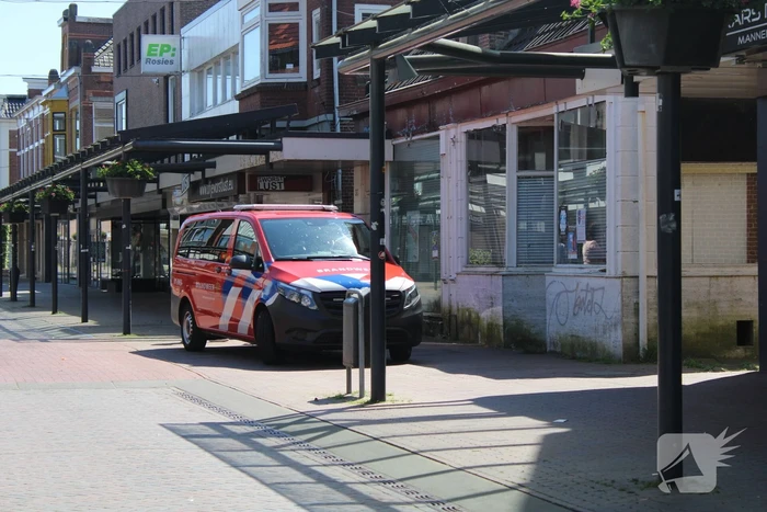 Flinke brand in sportwinkel