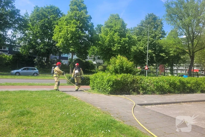 Brand in heg snel geblust