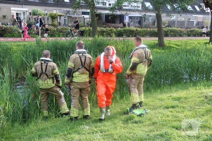 In het water gegooide jas zorgt voor brandweerinzet