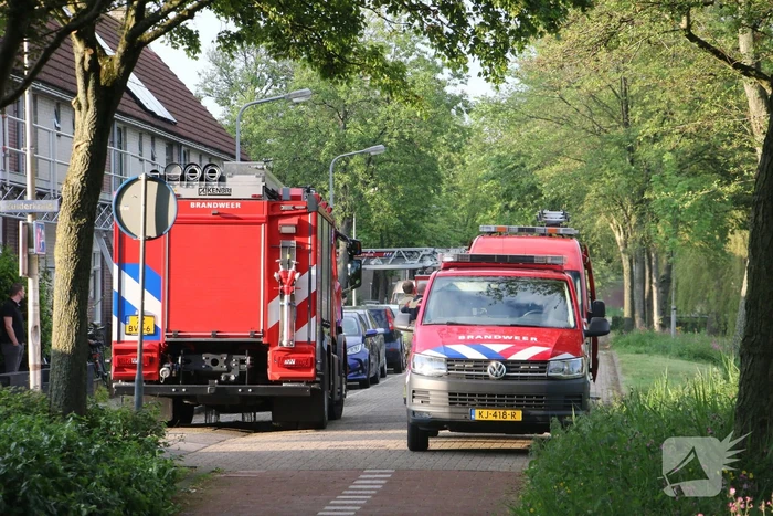 In het water gegooide jas zorgt voor brandweerinzet