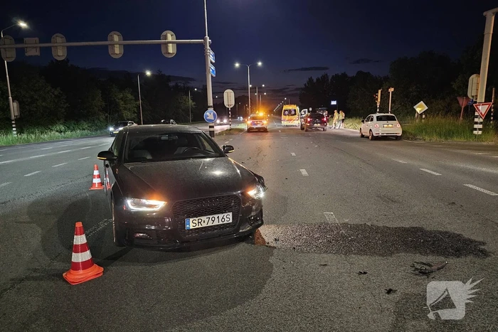 Motorrijder gewond bij aanrijding