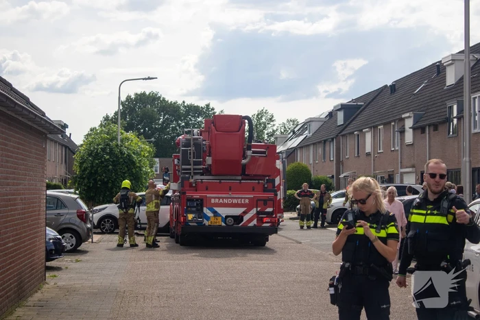 Brand op dak van woning door werkzaamheden