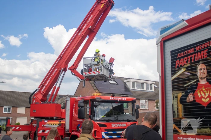 Brand op dak van woning door werkzaamheden