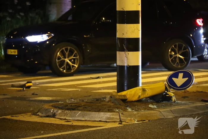 Motorrijder gewond na val bij kruising
