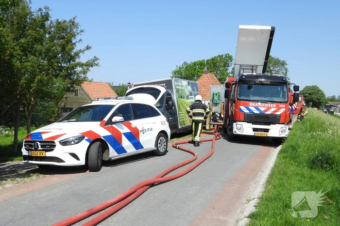 Twee voertuigen afgebrand tijdens werkzaamheden