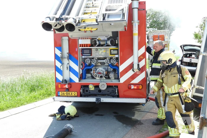 Twee voertuigen afgebrand tijdens werkzaamheden