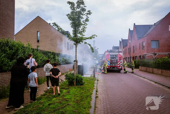 Brand in ondergrondse container