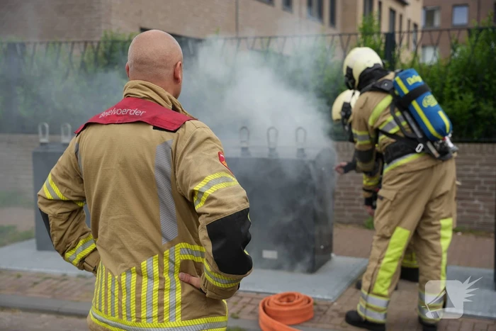 Brand in ondergrondse container