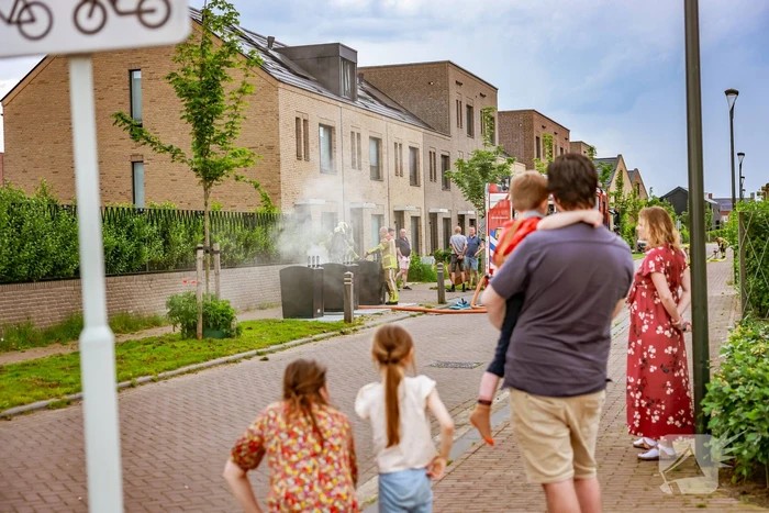 Brand in ondergrondse container