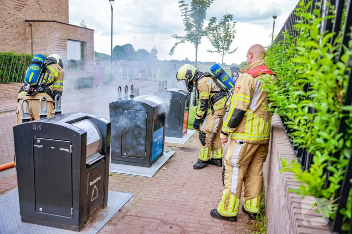 Brand in ondergrondse container
